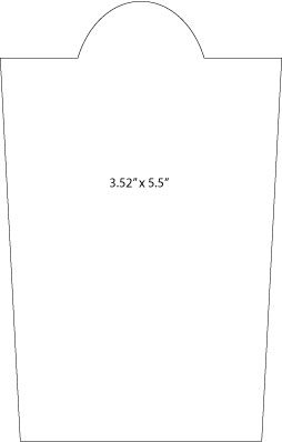 die lines for special shaped labels 3.52"x5.5"