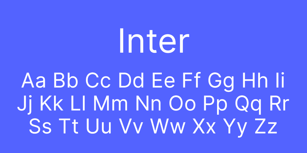 inter font