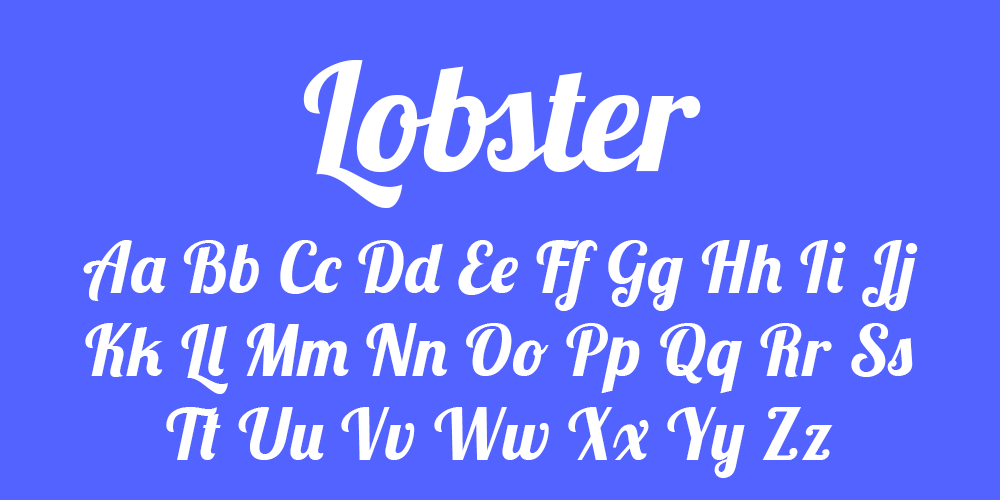 lobster font