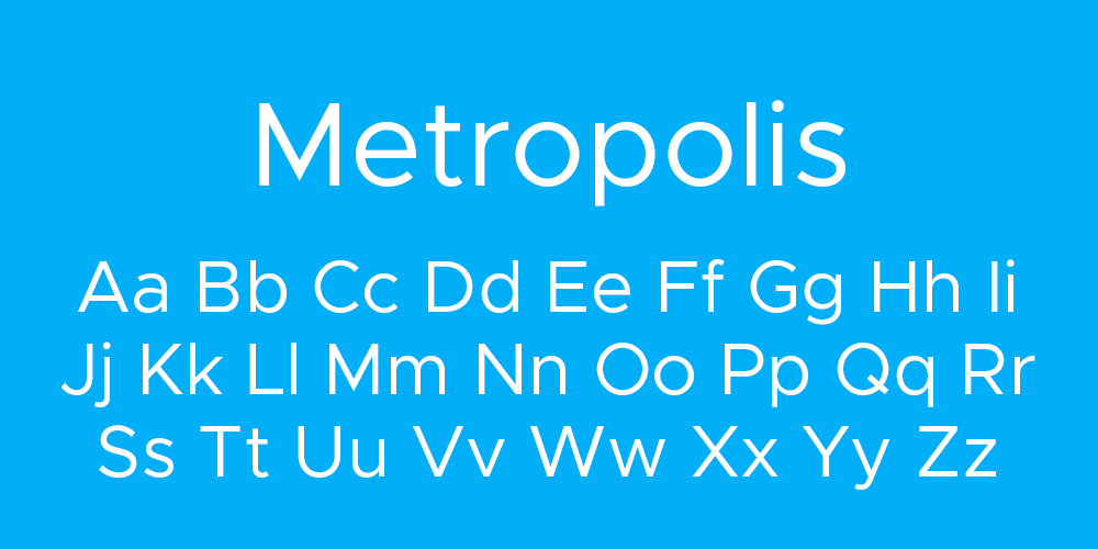 metropolis font