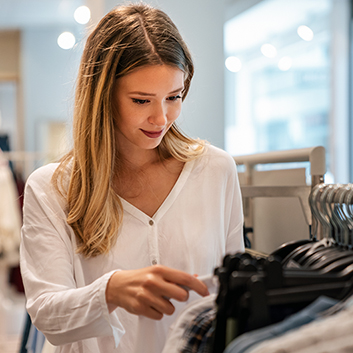 woman clothing shopping