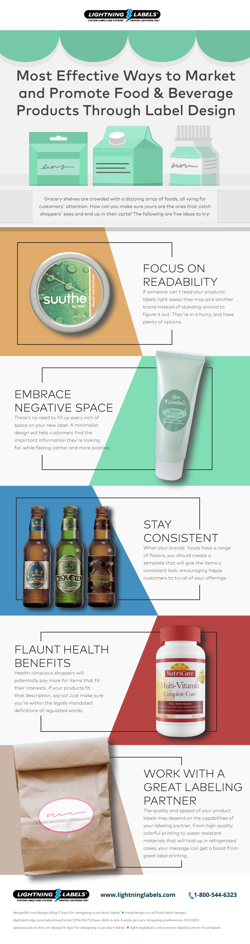 Food and Beverage Product Label Design